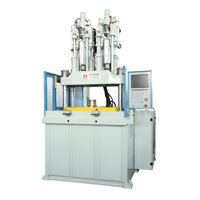 Double color rotary plastic injection machine